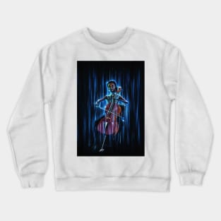 Cute black Cello player Crewneck Sweatshirt